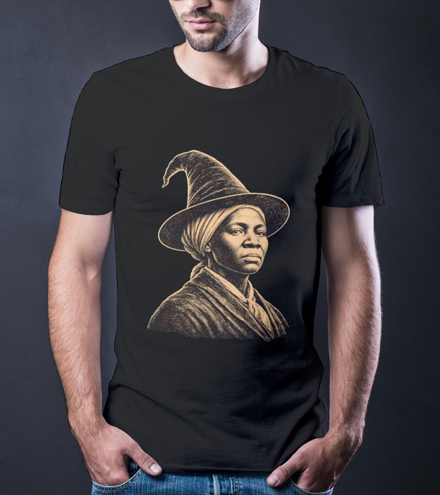 Wizard Hat Harriet Tubman Magic Historical Fusion T-Shirt