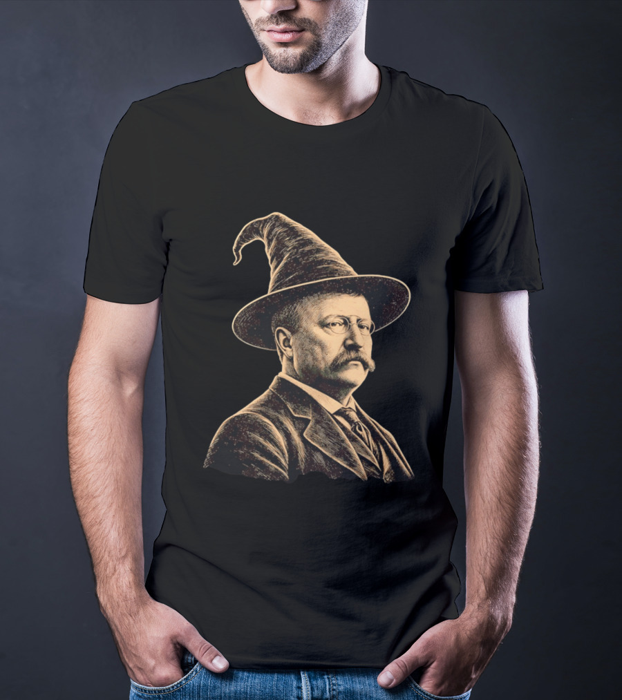 Theodore Roosevelt Wizard Hat T-Shirt