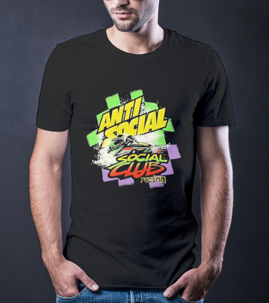Anti Social Social Club Racing Arctic Snowmobile T-Shirt