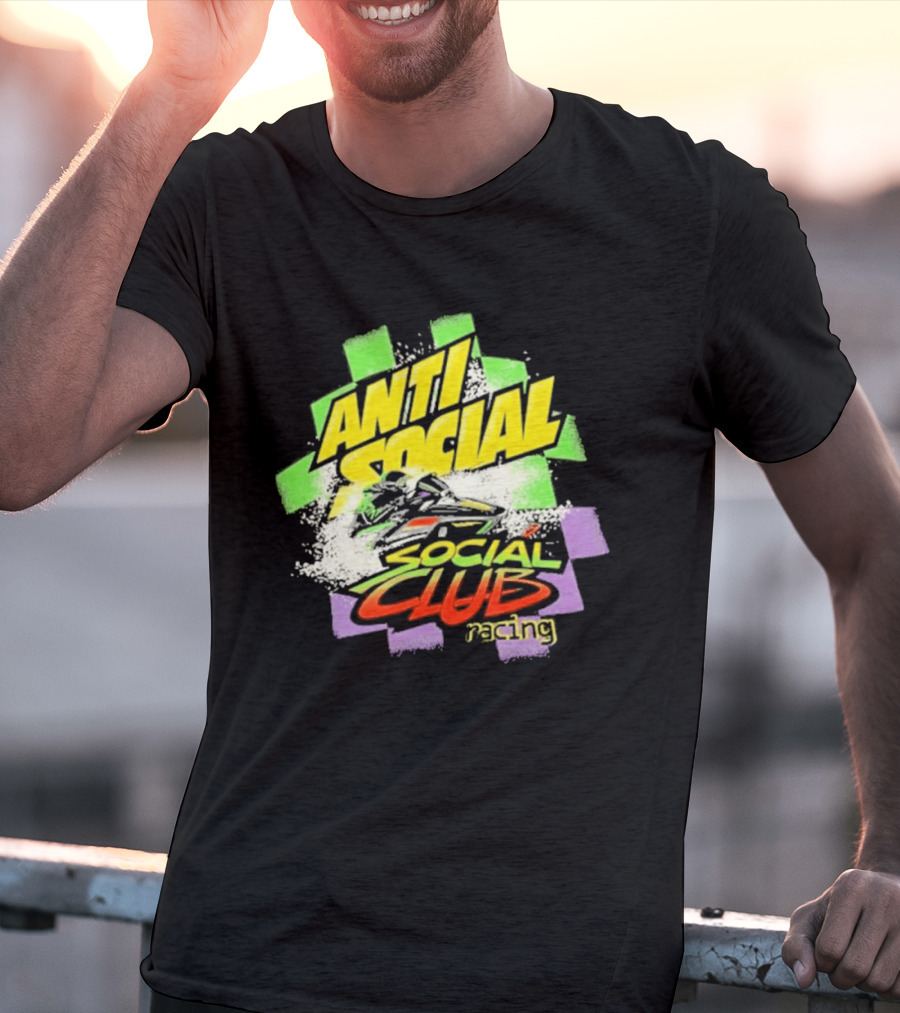 Anti Social Social Club Racing Arctic Snowmobile T-Shirt