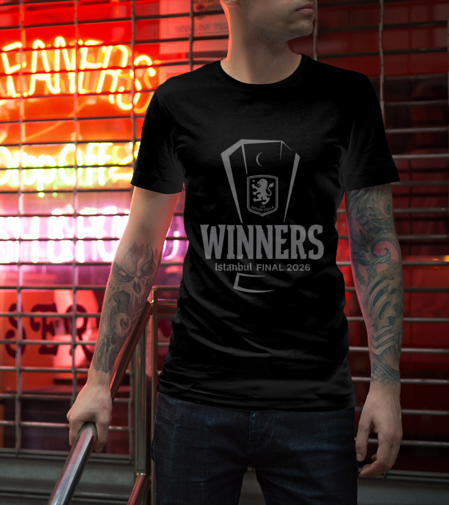 Aston Villa UEFA Europa League Winners Istanbul Final 2026 T-Shirt