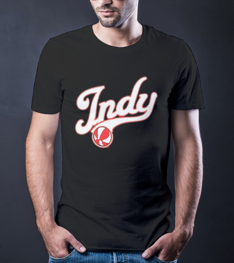 Indy Baseball Red 2023 Casual Classic Sports Style Retro Look T-Shirt