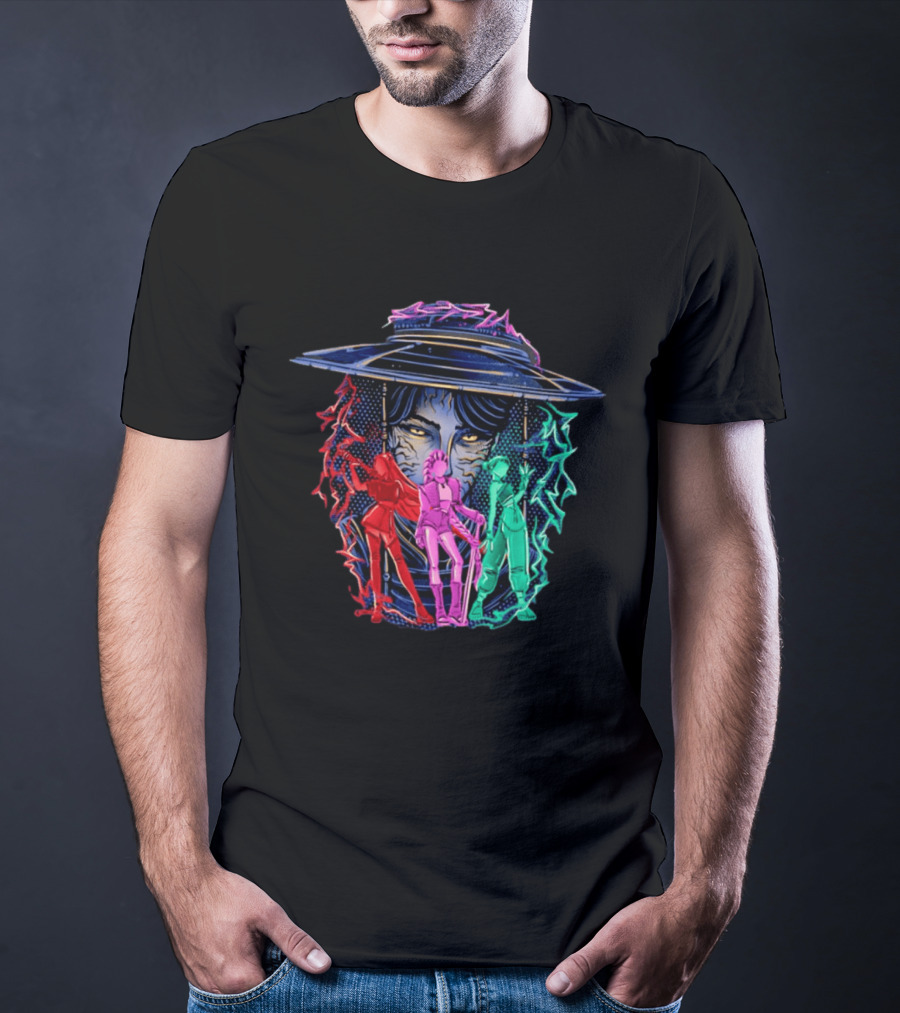 Original Hunt In Kpop Demon Huntrix Neon Warrior Trio T-Shirt