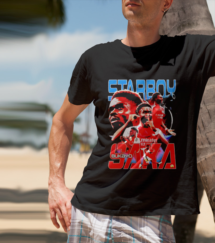 Starboy Bukayo Saka Arsenal Emirates Fly Player T-Shirt