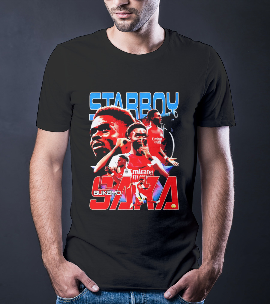 Starboy Bukayo Saka Arsenal Emirates Fly Player T-Shirt