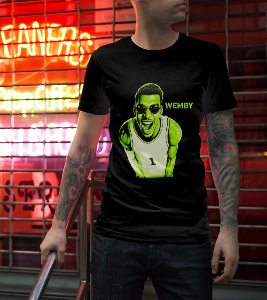 Victor Wembanyama Wemby San Antonio Spurs Alien Basketball Player 1 T-Shirt
