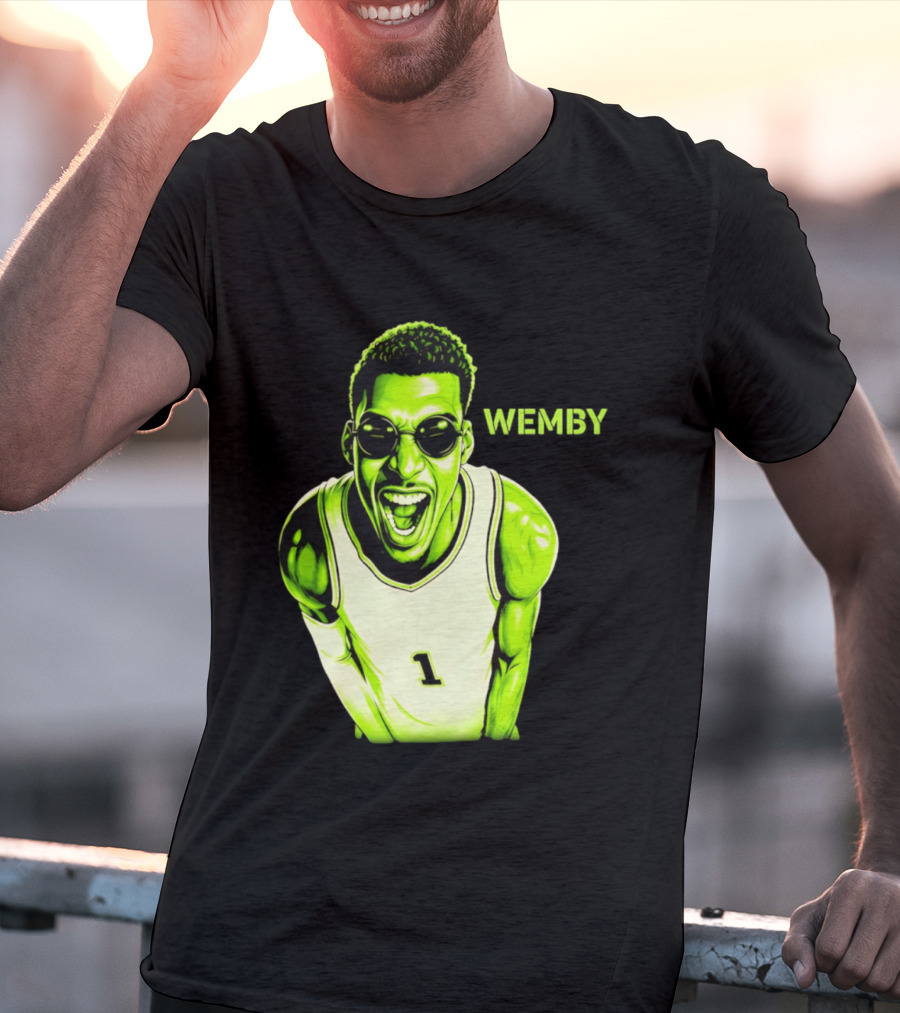 Victor Wembanyama Wemby San Antonio Spurs Alien Basketball Player 1 T-Shirt