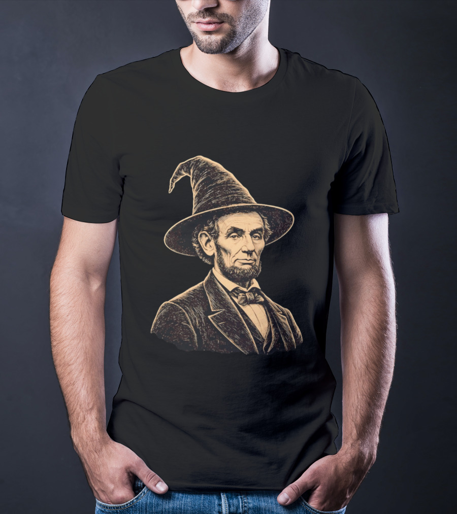 Abraham Lincoln Wizard Hat T-Shirt