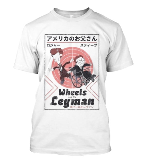 Wheels And The Legman Japanese Retro Style Characters T-Shirt