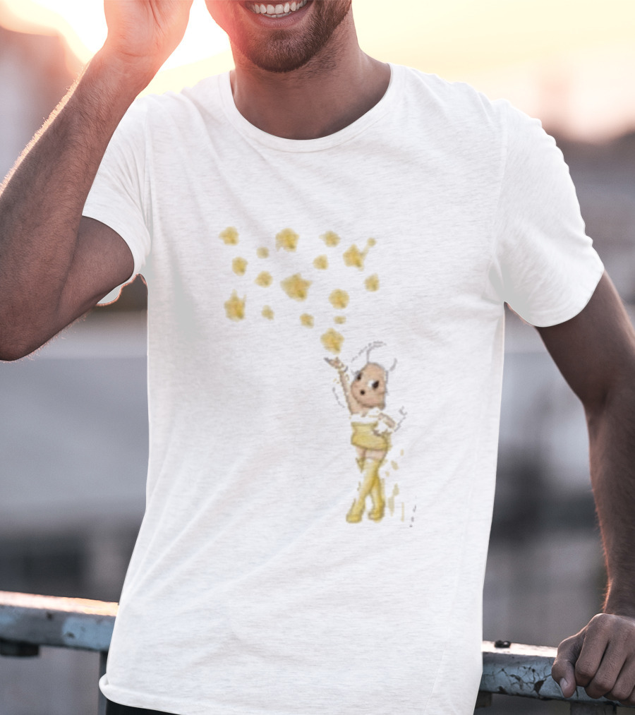Mainfactor Xoxo Your All Star Cheerful Character With Yellow Confetti T-Shirt