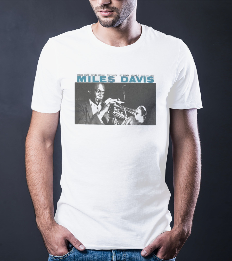 Miles Davis Volume 2 Jazz Horace Silver JJ Johnson Black And White Album Cover T-Shirt