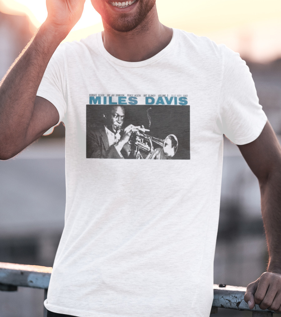 Miles Davis Volume 2 Jazz Horace Silver JJ Johnson Black And White Album Cover T-Shirt
