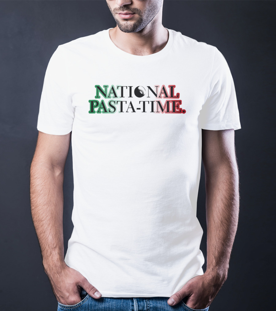 National Pasta Time Italy Flag T-Shirt