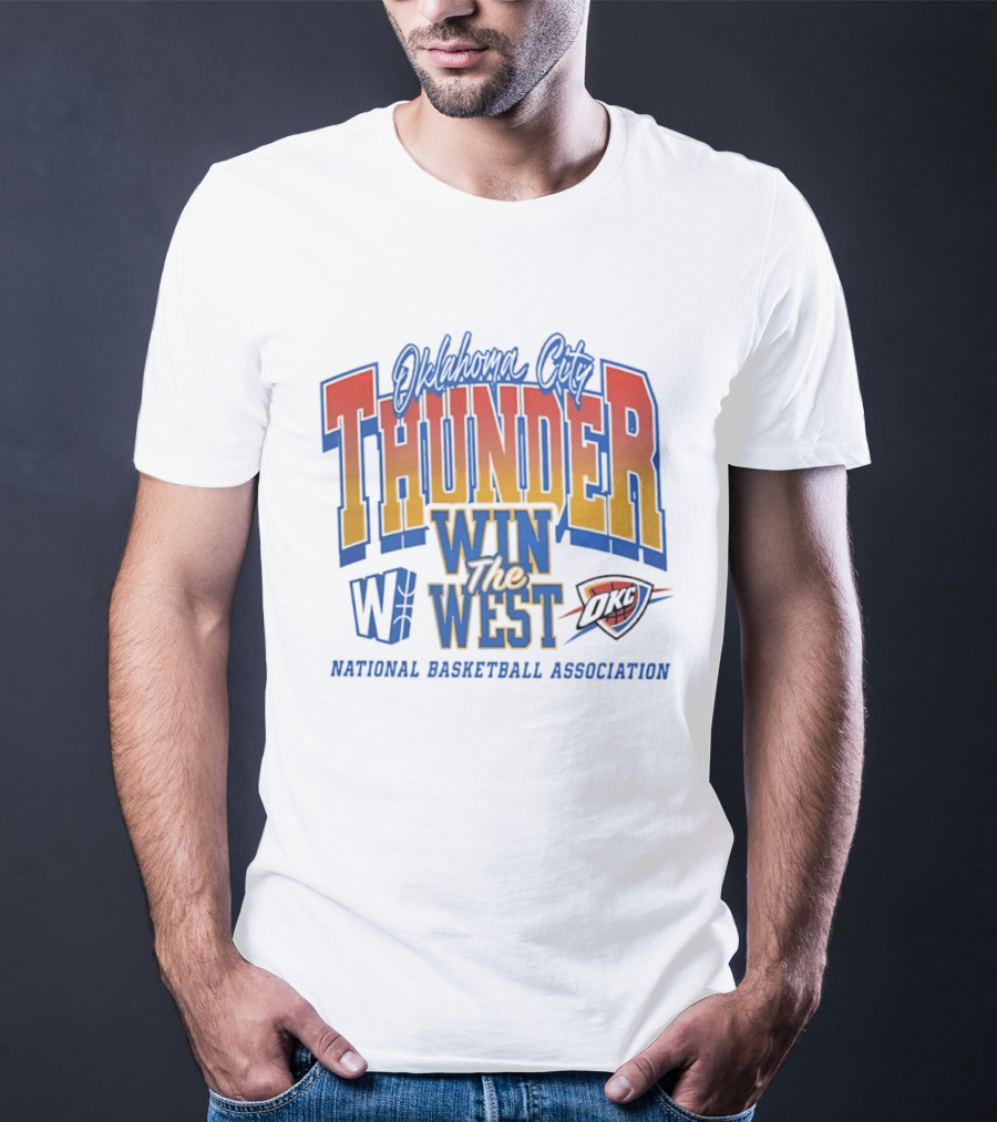 Oklahoma City Thunder Win The West NBA Basketball National Basketball Association OKC T-Shirt