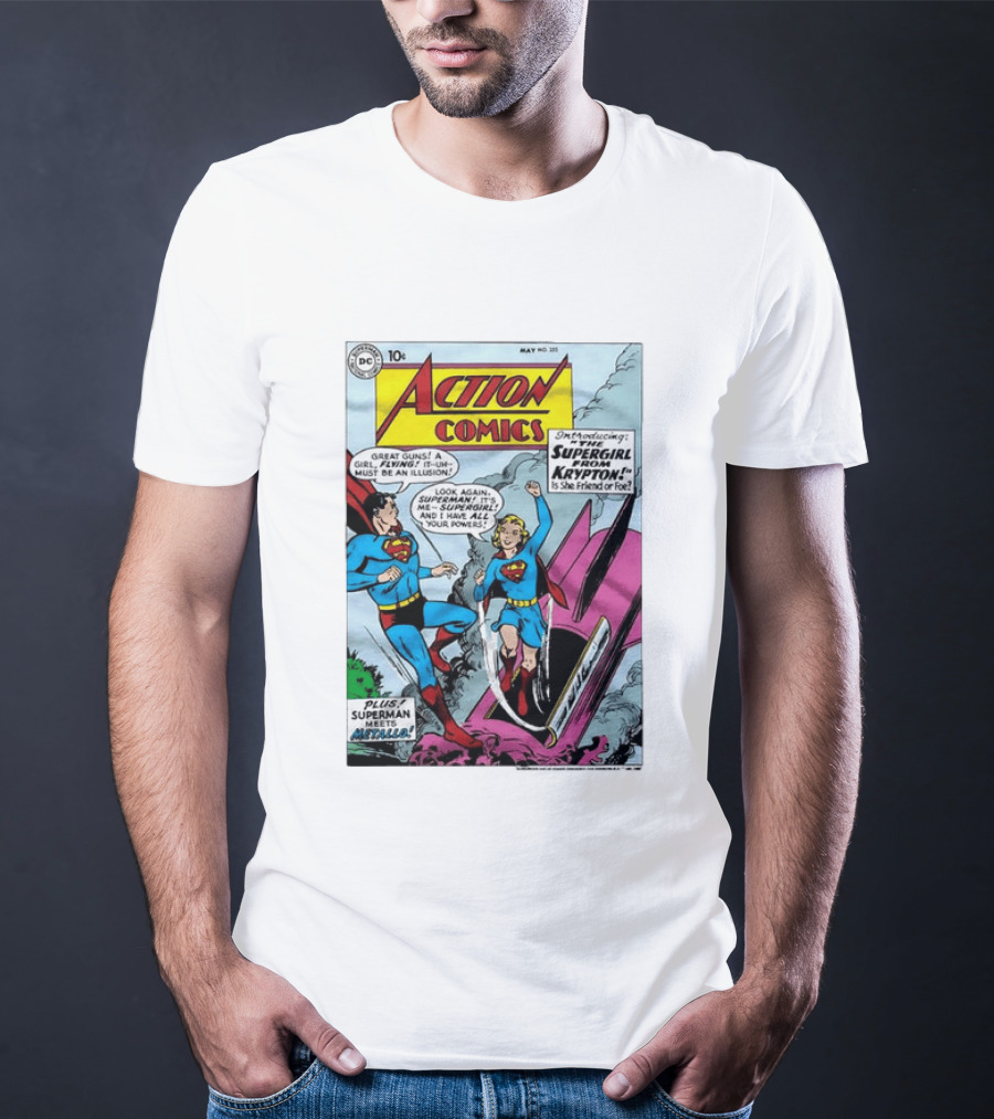 Action Comics 252 Superman Meets Supergirl From Krypton DC Comics 1959 T-Shirt