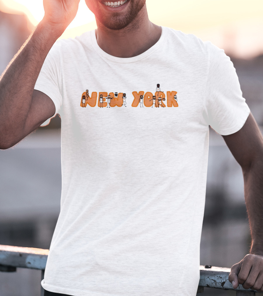 New York Knicks NBA Basketball Characters Team Spirit T-Shirt