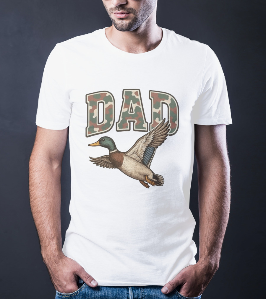 Dad Camo Duck Hunter T-Shirt