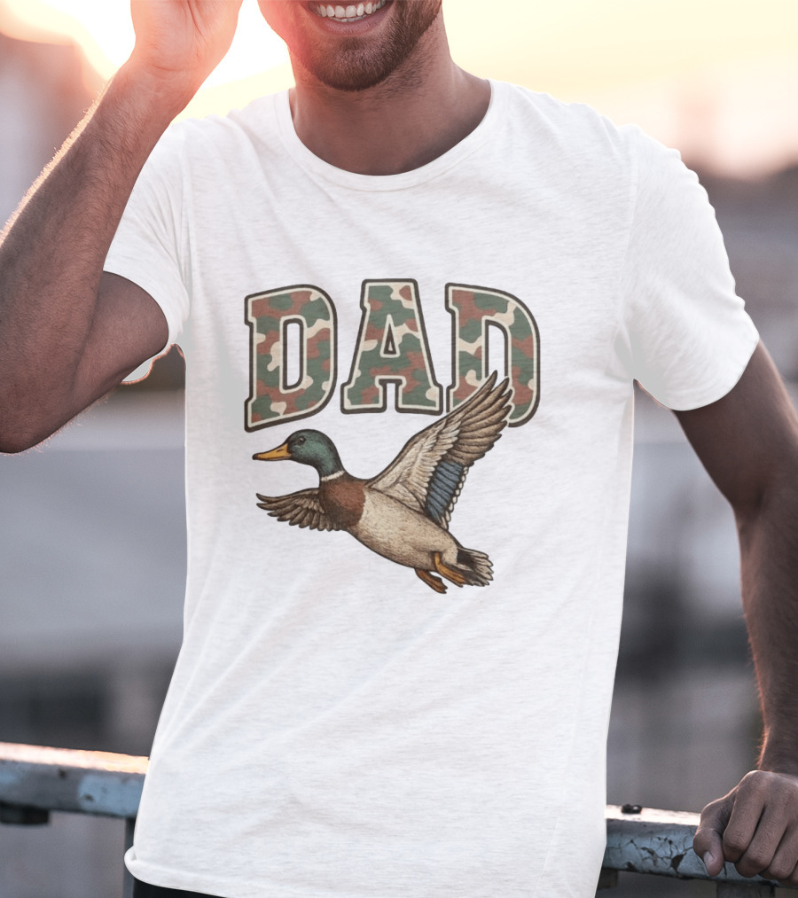 Dad Camo Duck Hunter T-Shirt