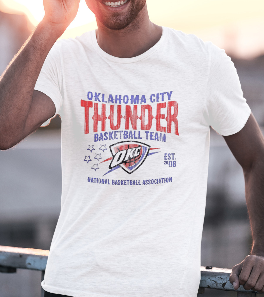 Oklahoma City Thunder Basketball Team National Basketball Association Est 2008 OKC T-Shirt