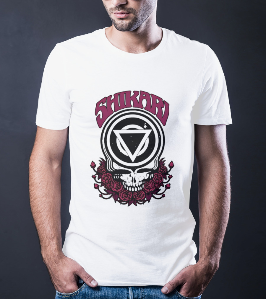 Shikari Triangle Skull Roses T-Shirt