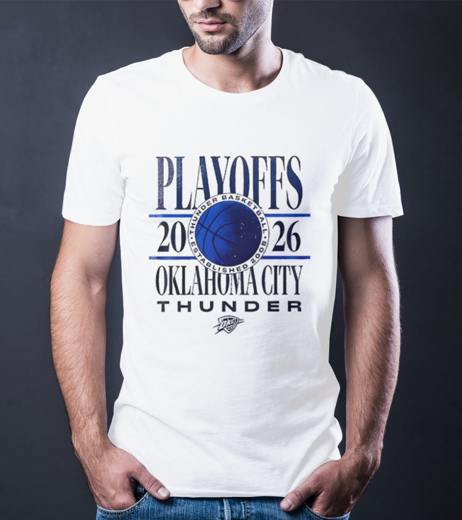 Oklahoma City Thunder Playoffs 2026 Loud City Basketball T-Shirt