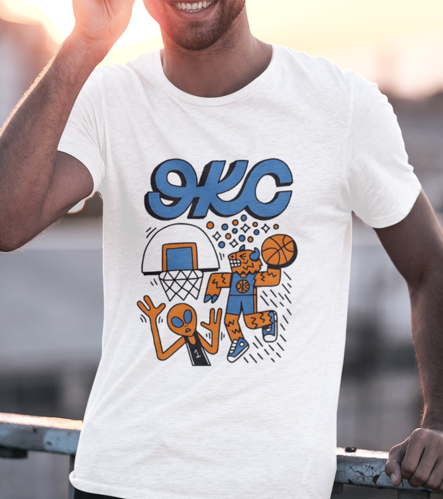 OKC Thunder Rumble Dunk Basketball T-Shirt