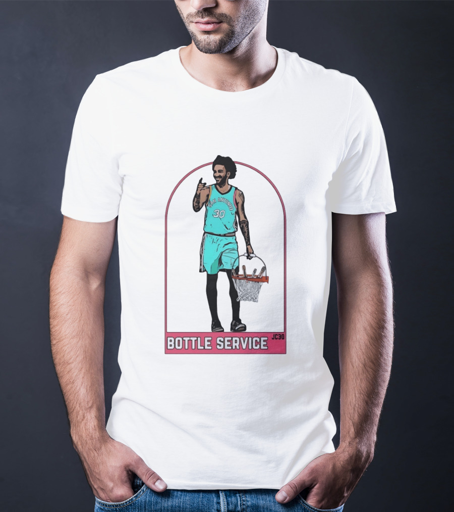San Antonio Jeremy Sochan Bottle Service JC30 T-Shirt