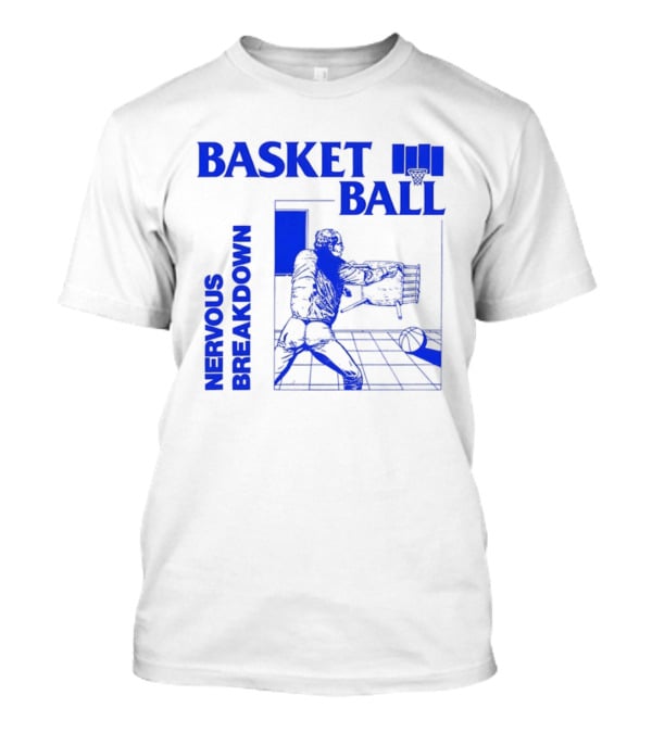 Basketball Nervous Breakdown Game Room Scene T-Shirt