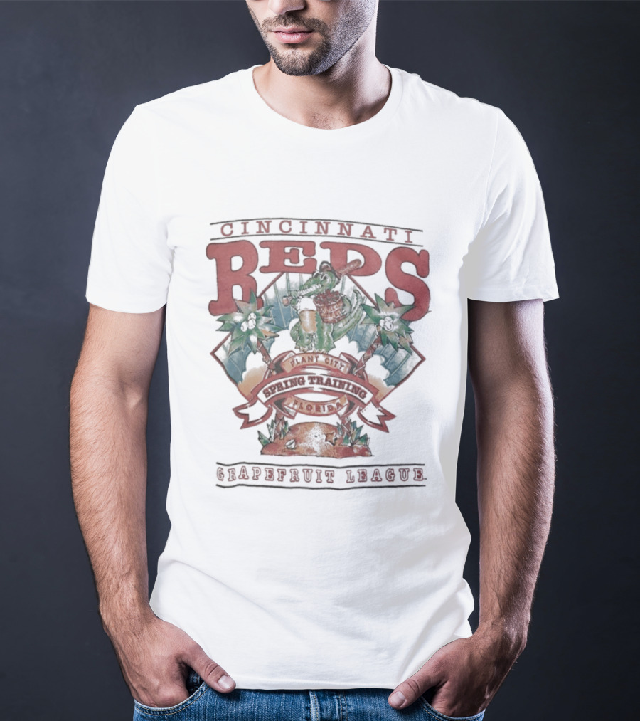 Cincinnati Reds Florida Spring Training Grapefruit League MLB Plant City T-Shirt