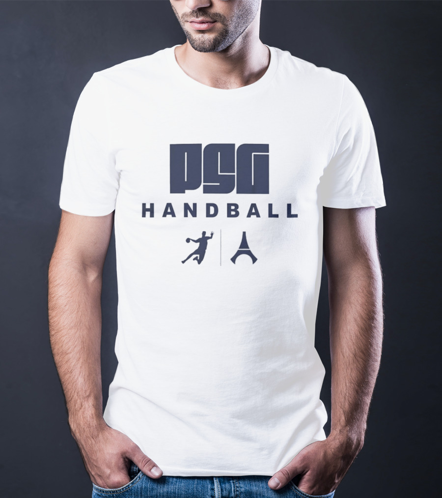 PSG Handball Paris France Eiffel Tower Player T-Shirt