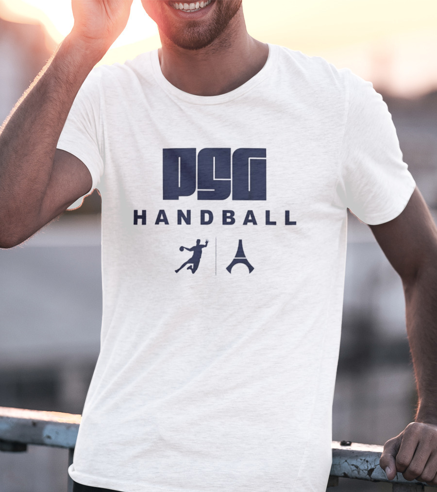 PSG Handball Paris France Eiffel Tower Player T-Shirt