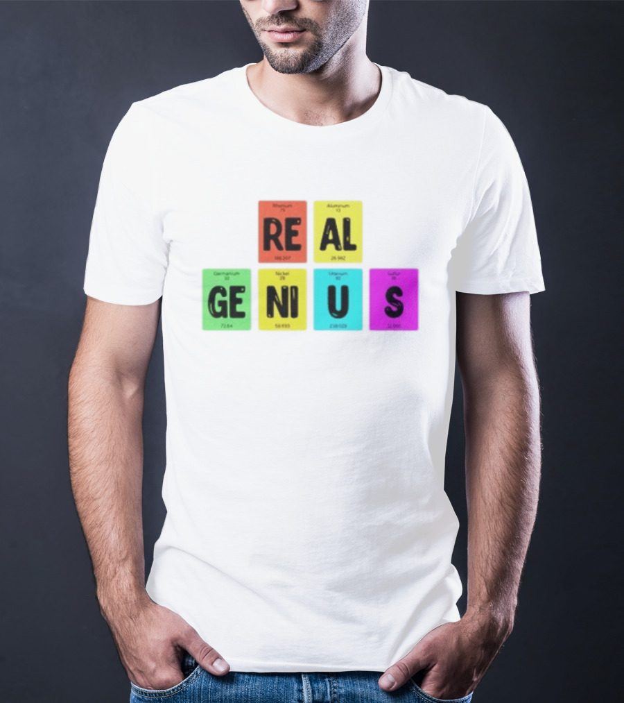 Periodic Table Elements Rhenium Aluminum Germanium Nickel Uranium Sulfur T-Shirt