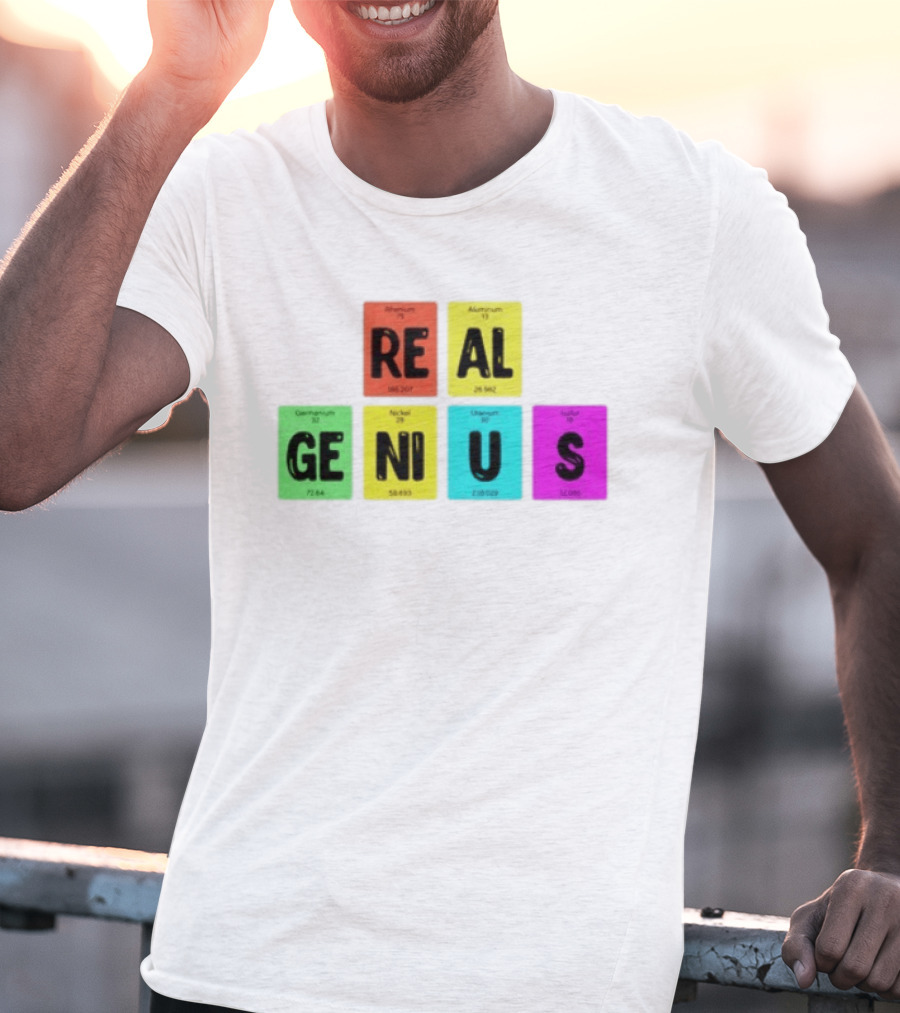 Periodic Table Elements Rhenium Aluminum Germanium Nickel Uranium Sulfur T-Shirt