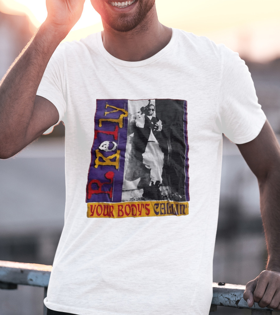 R Kelly Your Body's Callin' Vintage Style Avec Photo Iconique Et Couleurs Vives T-Shirt