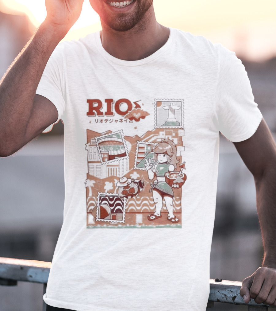 RIO Carnaval Starlight Flip Flops Heyra Vieira T-Shirt
