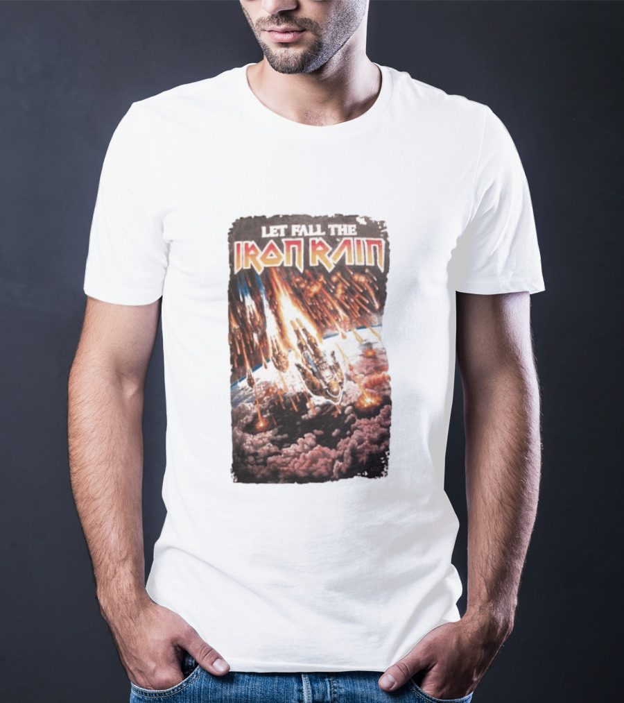 Let Fall The Iron Rain Outer Space Meteor Invasion Explosion T-Shirt