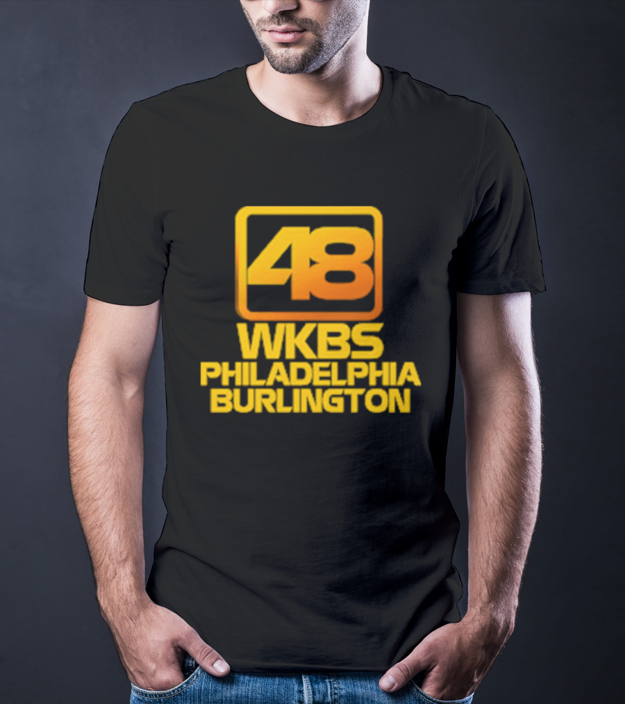 48 WKBS Philadelphia Burlington Vintage Television Broadcast T-Shirt