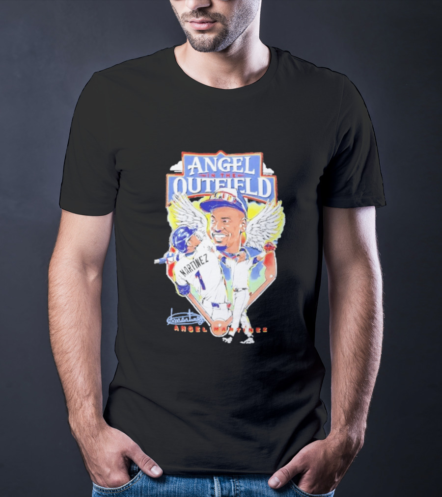 Angel Martinez In The Outfield Cleveland Guardians T-Shirt