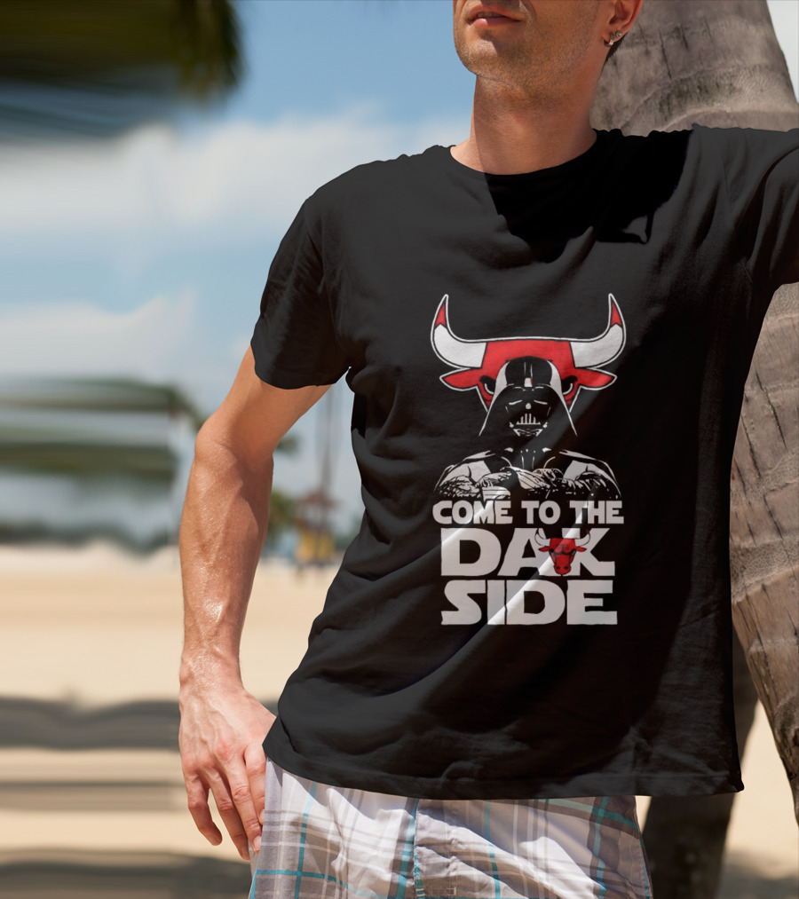 Come To The Dark Side Darth Vader Chicago Bulls Star Wars T-Shirt