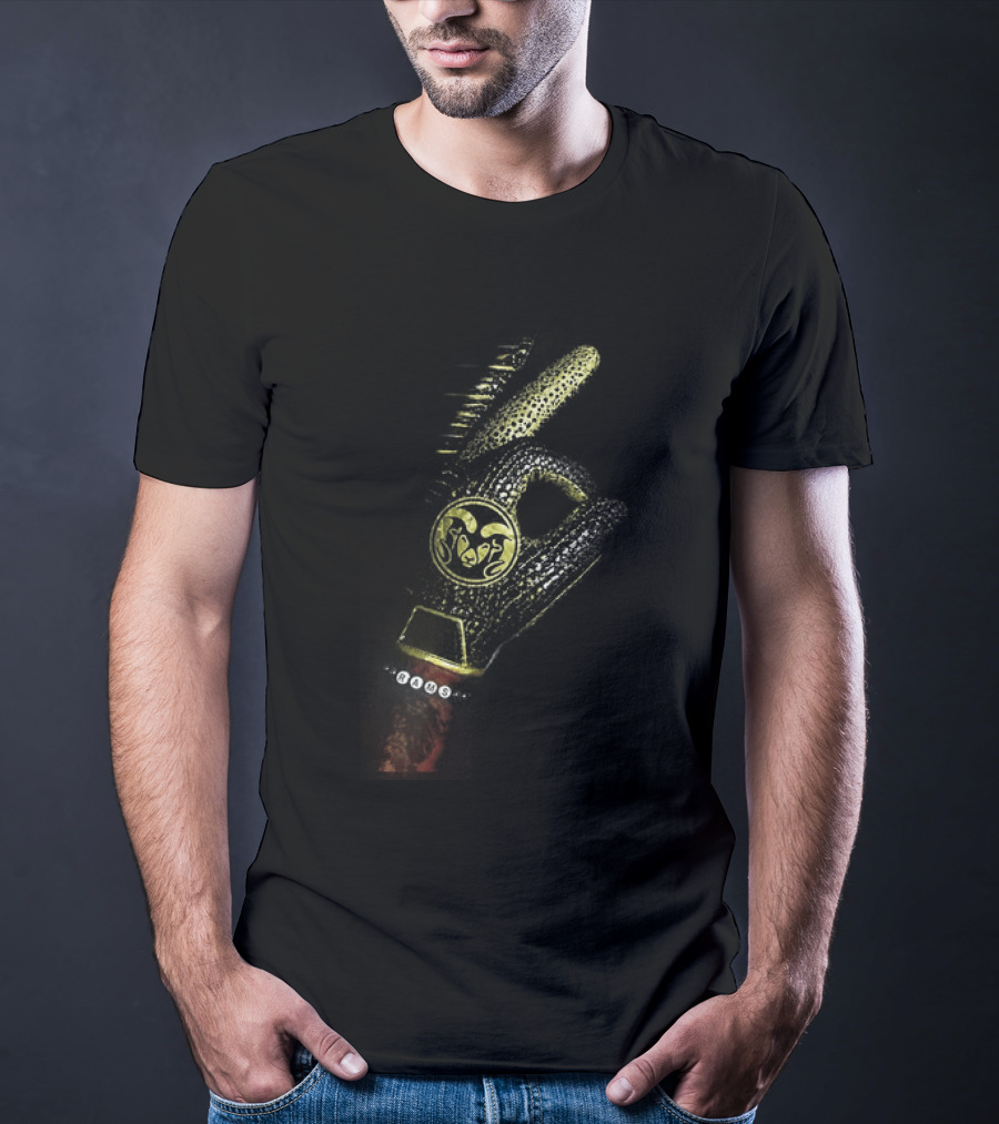 Drake Iceman Colorado State Rams Diamond Chain Six God Hand Gesture T-Shirt