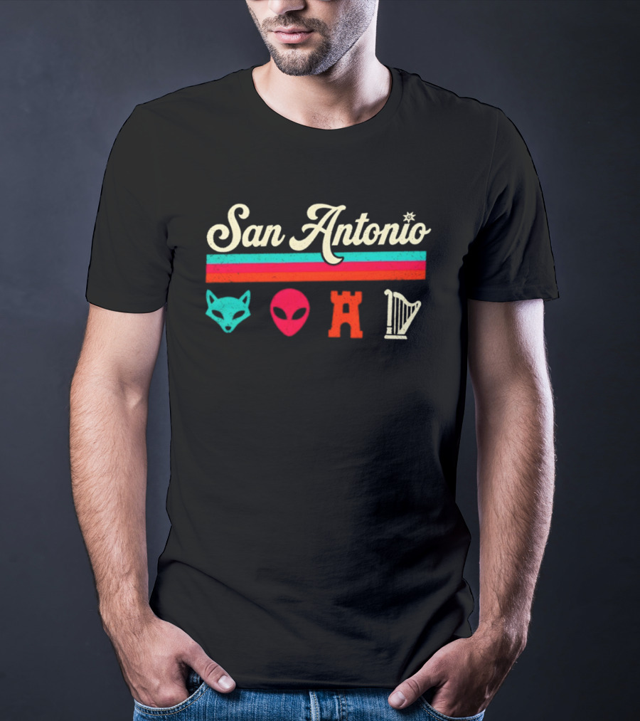 San Antonio Fox Alien Castle Harper Spurs Basketball NBA 2026 T-Shirt