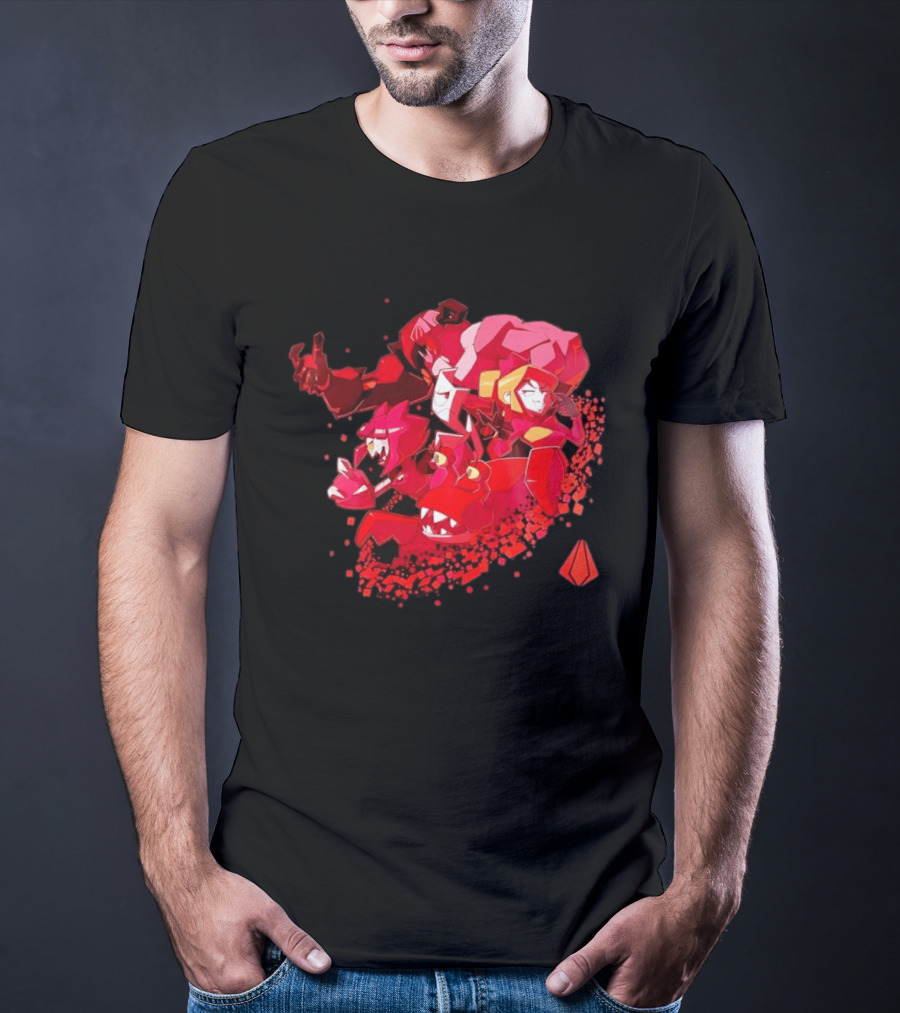 Syntax Gameoverse Characters Explosion Video Game T-Shirt