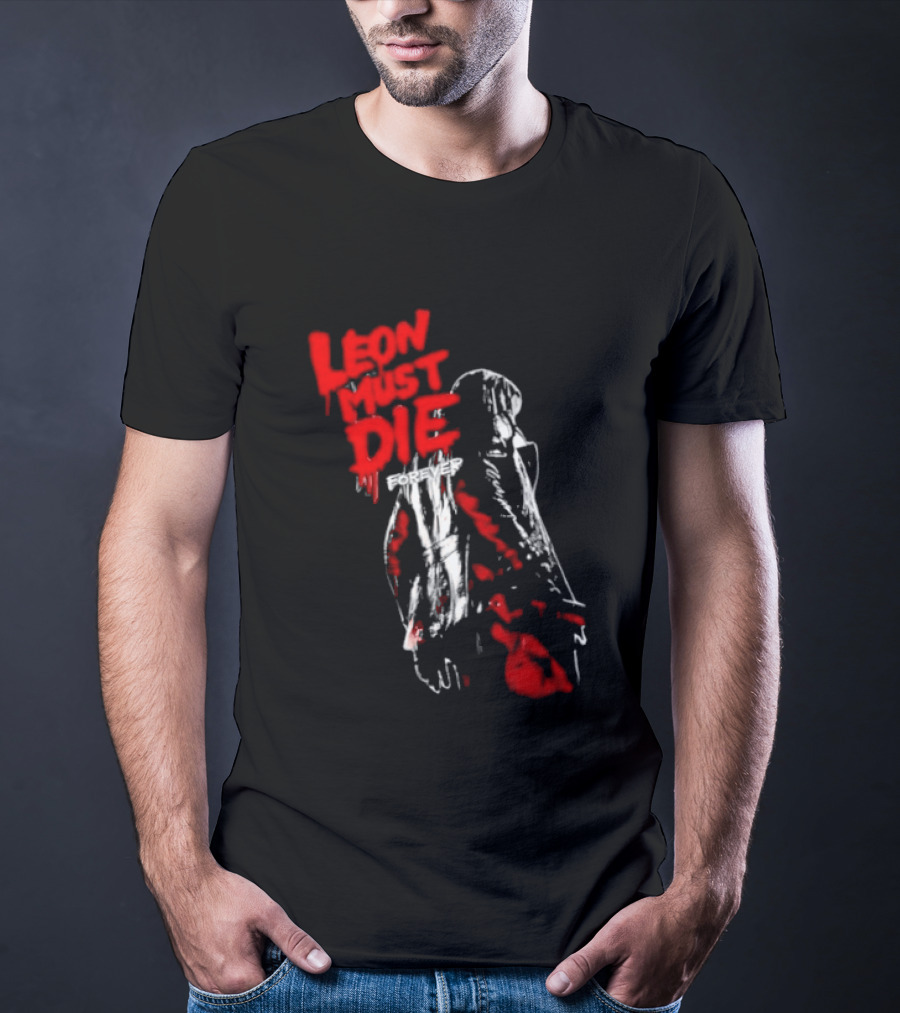 Leon Must Die Forever Red T-Shirt