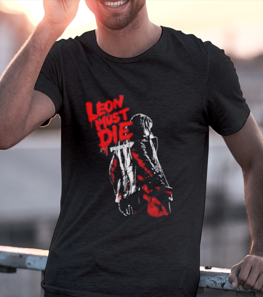 Leon Must Die Forever Red T-Shirt