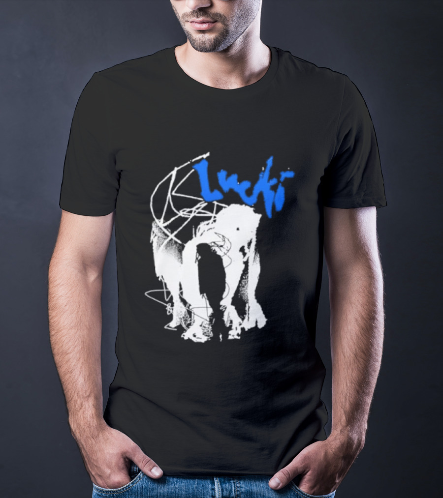 Lucki Alt Heavy Metal Style White Abstract T-Shirt