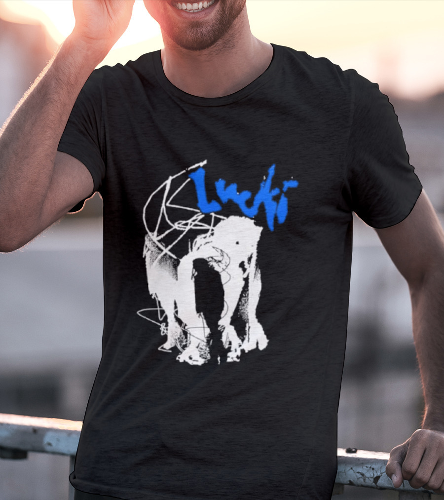 Lucki Alt Heavy Metal Style White Abstract T-Shirt