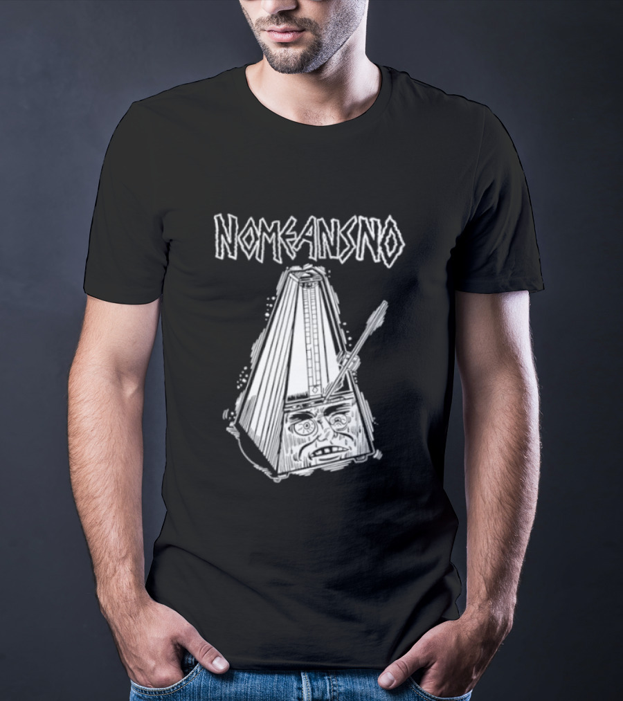 Nomeansno Distressed Metronome Face T-Shirt