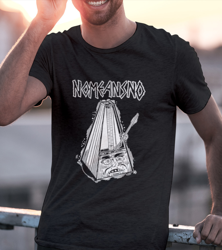 Nomeansno Distressed Metronome Face T-Shirt