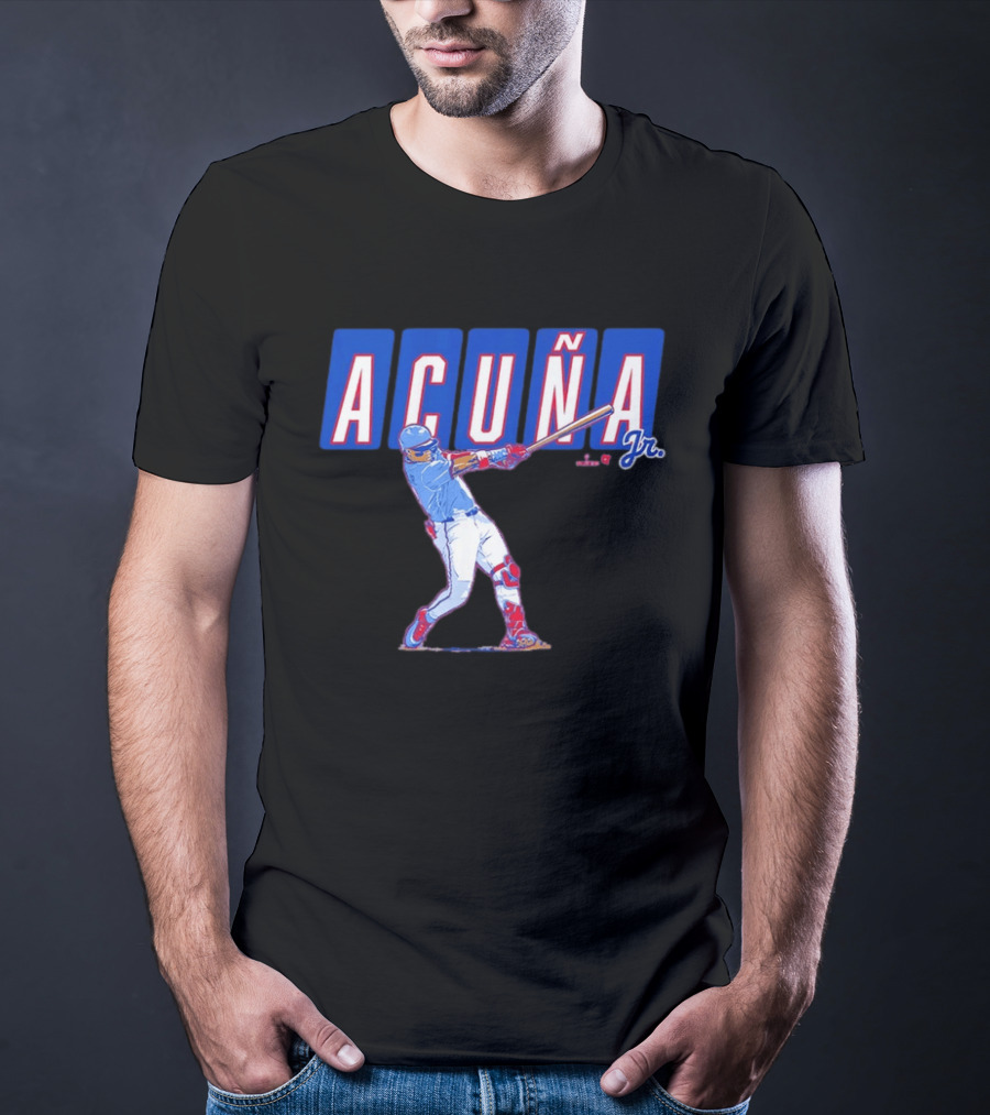 ATL Ronald Acuña Jr Slugger Swing Action T-Shirt