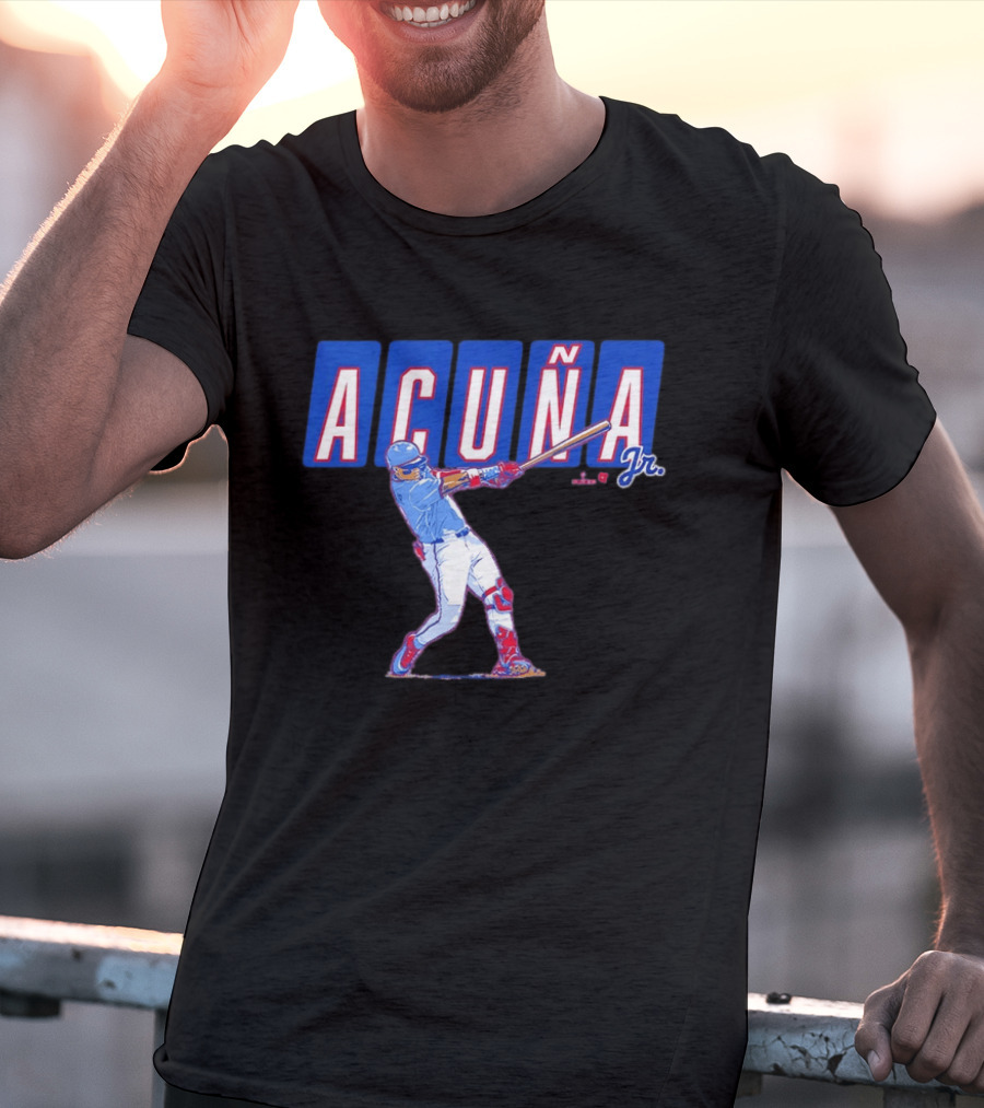 ATL Ronald Acuña Jr Slugger Swing Action T-Shirt